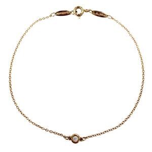 TIFFANY Gold Diamond Charm Bracelet